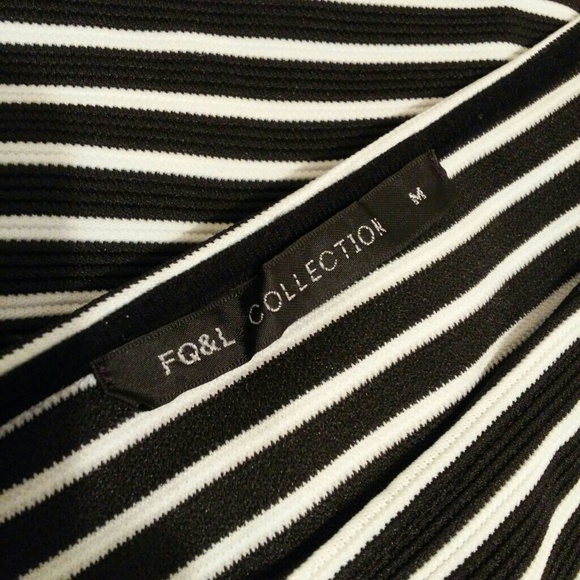 Black white stripes dress - Picture 5 of 5